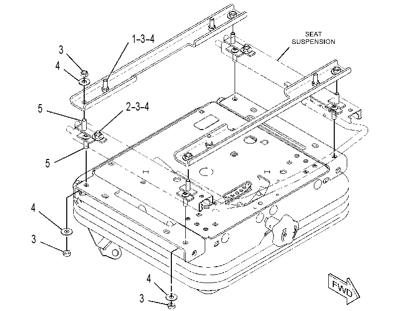 KIT-SEAT SUSPENSION 4211607 CAT