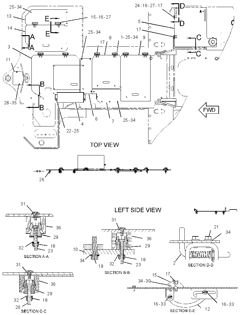 COVER GP-DECK 3241857 CAT