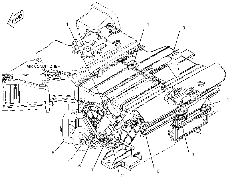 AIR CONDITIONER & HEATER GP 4202375 CAT