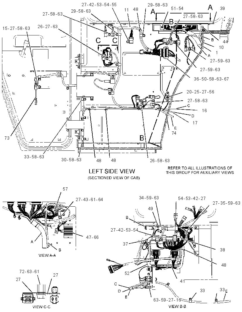 Проводка кабины 3187785 CAT