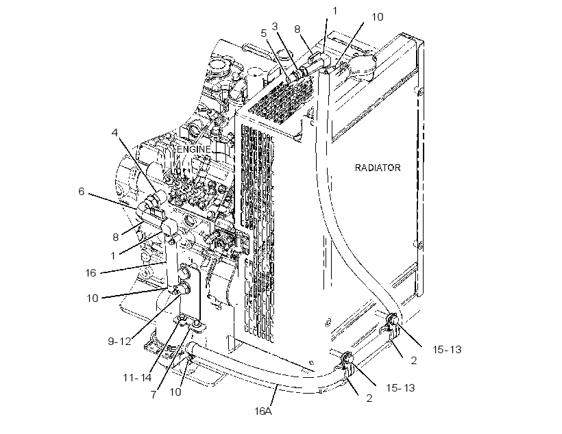 MOUNTING GP-HEATER 3686765 CAT