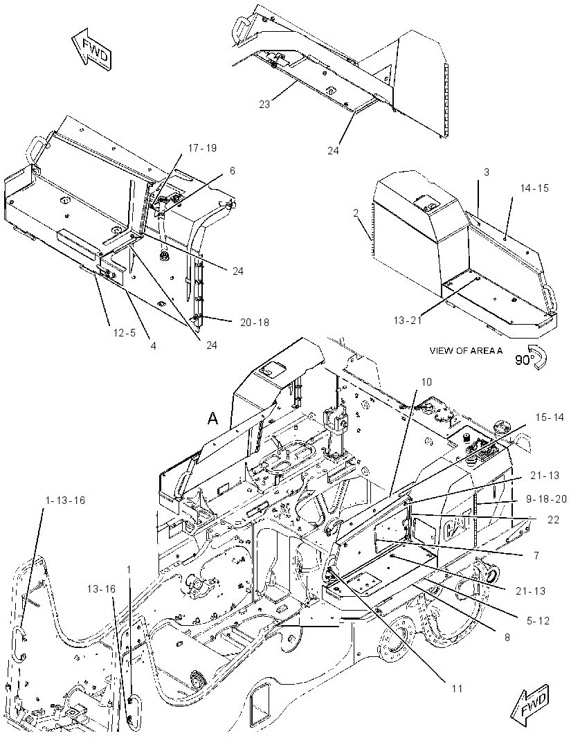 ENCLOSURE GP-REAR 3817869 CAT
