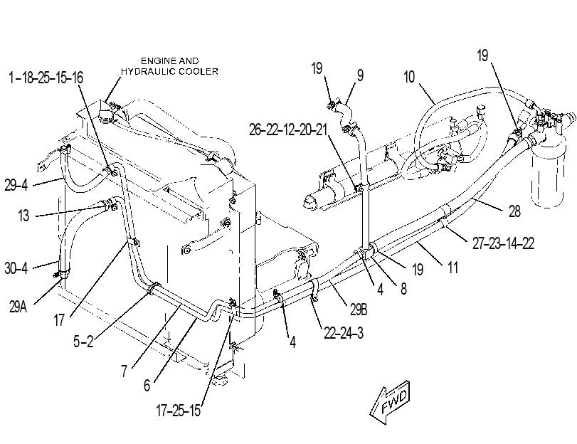 Трубопроводы слива с фильтром 3872359 CAT