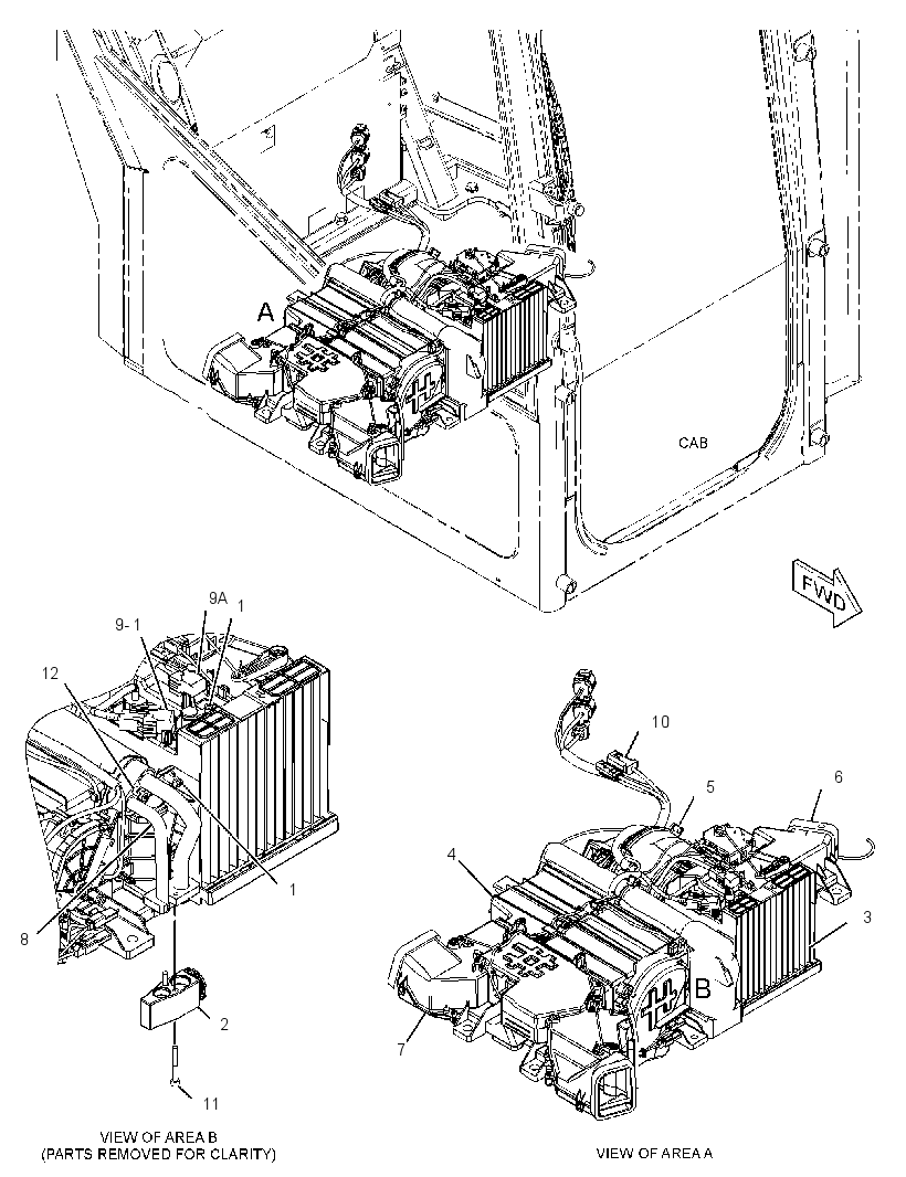 AIR CONDITIONER & HEATER GP 3729307 CAT