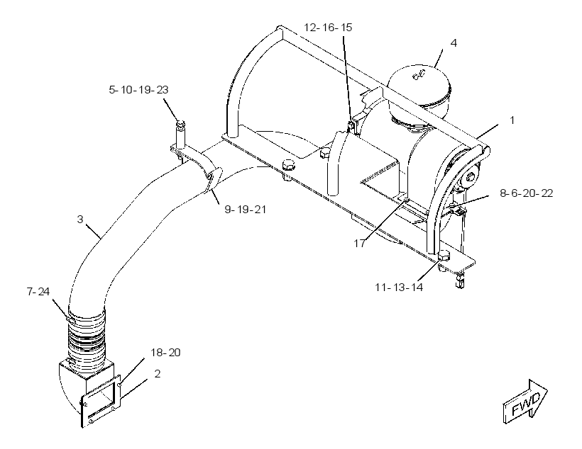 PRESSURIZER & MOUNTING GP 3354581 CAT