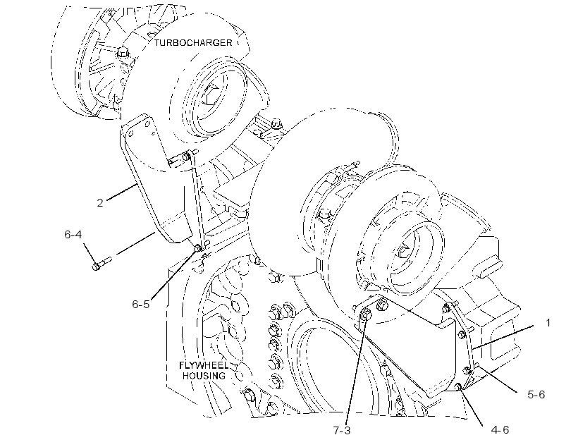 MOUNTING GP-TURBOCHARGER 4157965 CAT