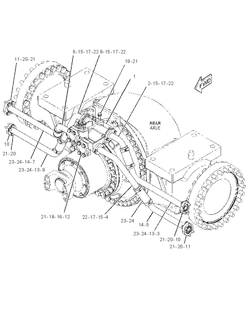 LINES GP-BRAKE COOLING 4182856 CAT