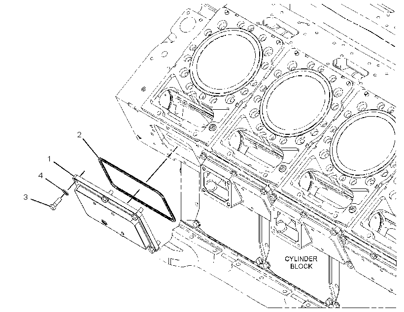 Крышка распредвала 4166751 CAT