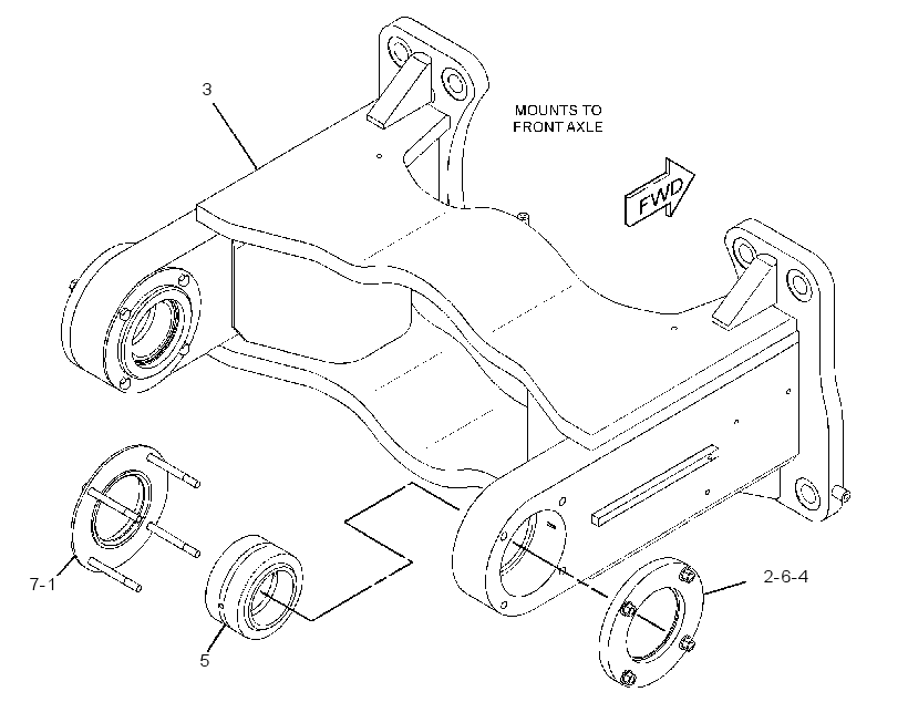 FRAME GP-SUSPENSION 2071662 CAT