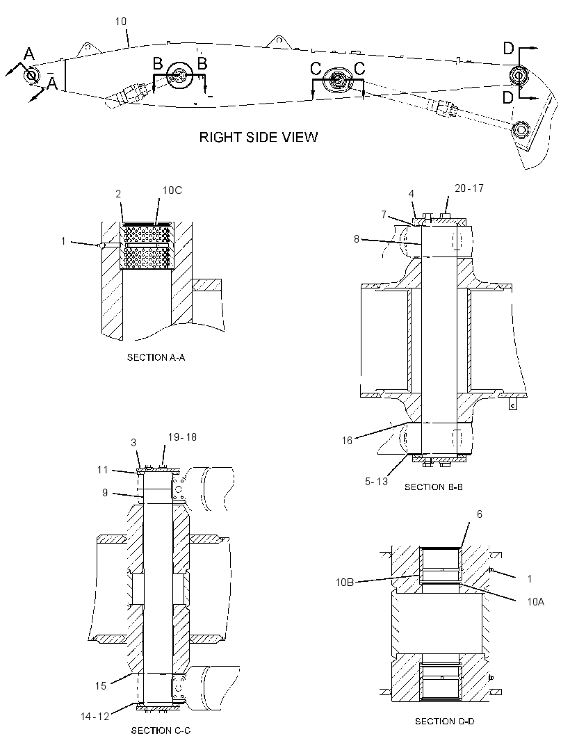 BOOM GP-MATERIAL HANDLING 3908760 CAT