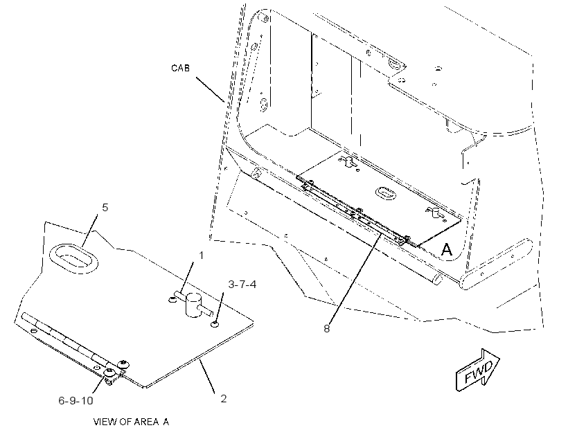 DOOR GP-STORAGE 3290909 CAT