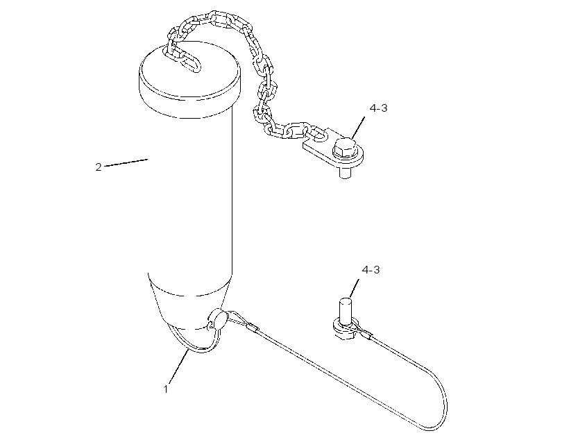 PIN GP-DRAWBAR 3430203 CAT