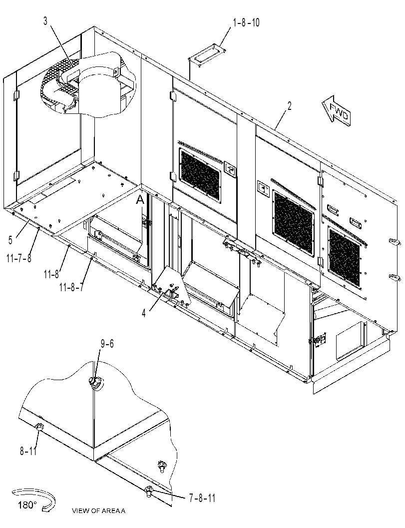 ENCLOSURE GP-GENSET 3304754 CAT