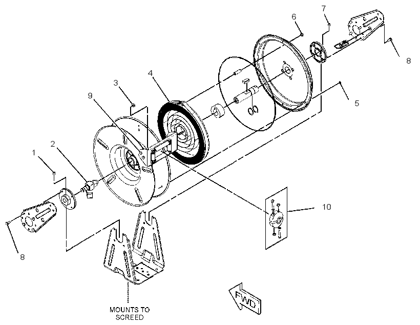 REEL GP-WASHDOWN HOSE 3083068 CAT