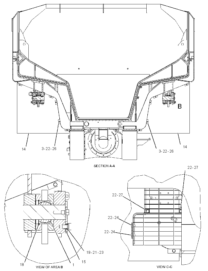 BODY GP-TRUCK 3618733 CAT