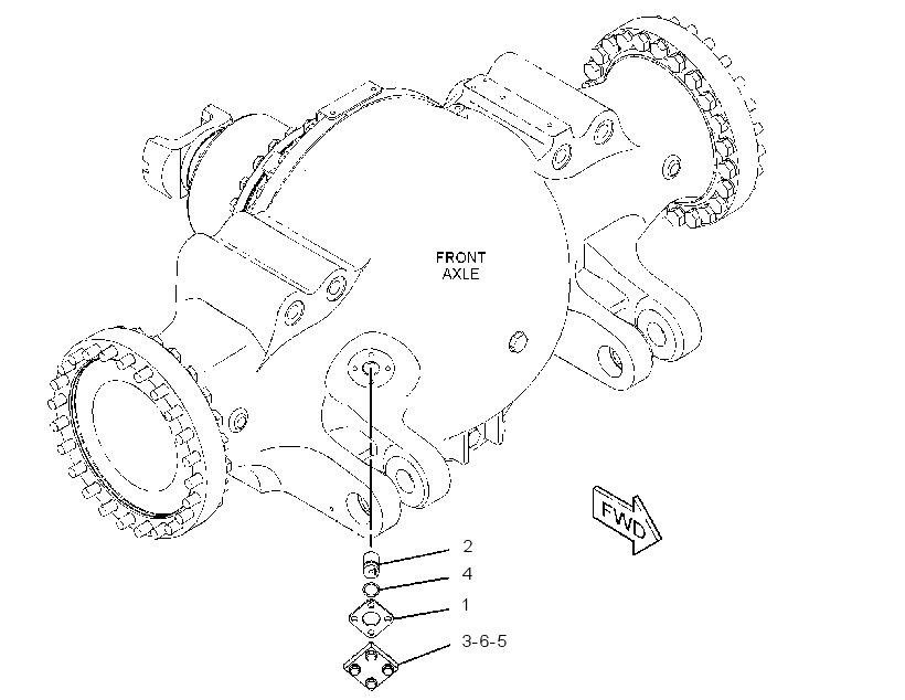 MOUNTING GP-DIFFERENTIAL 4156032 CAT