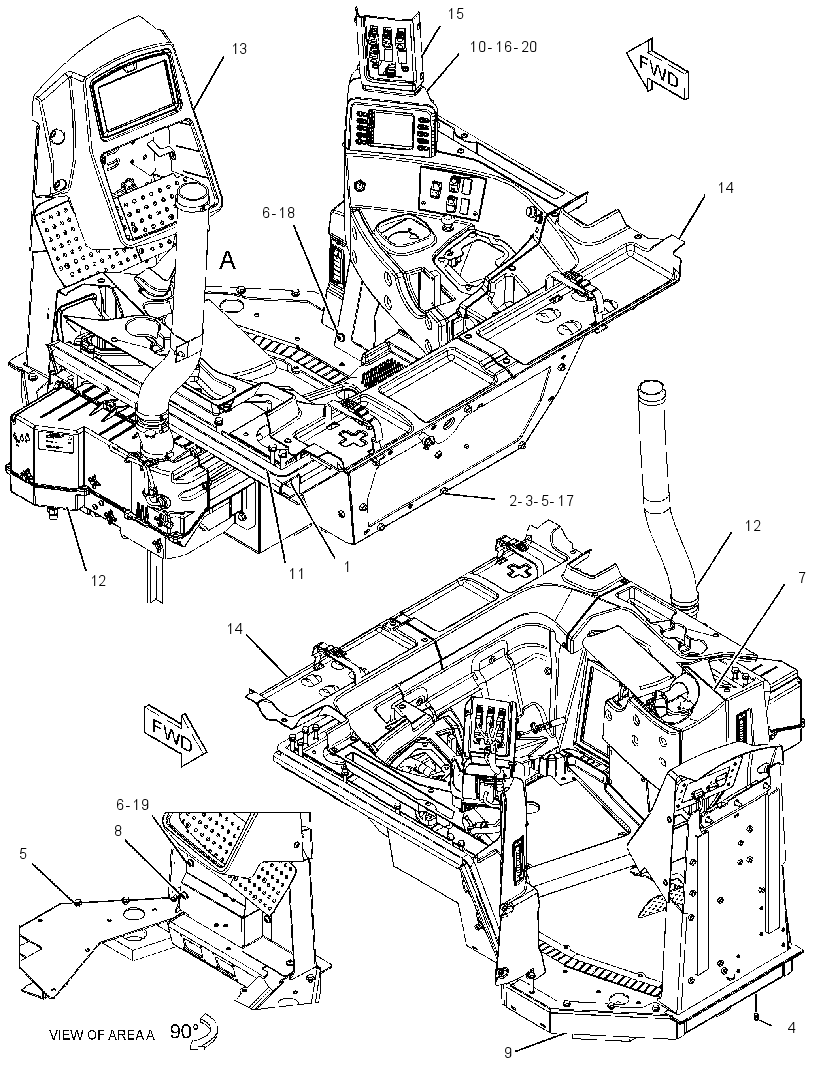 Площадка оператора 3822005 CAT