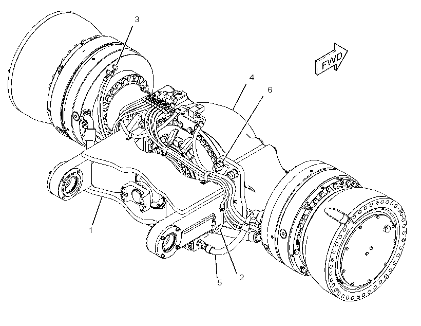 AXLE AR-FRONT 4175373 CAT
