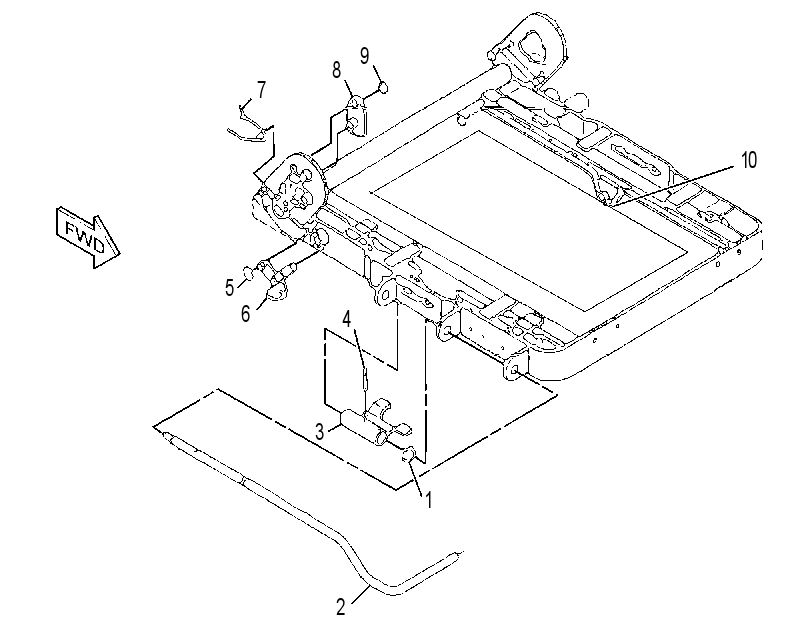 FRAME GP-SEAT 1249628 CAT