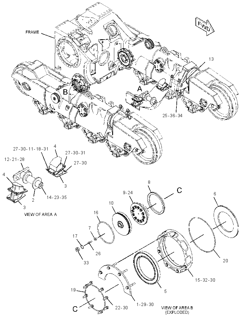 MOUNTING GP-ROLLER FRAME 3807432 CAT