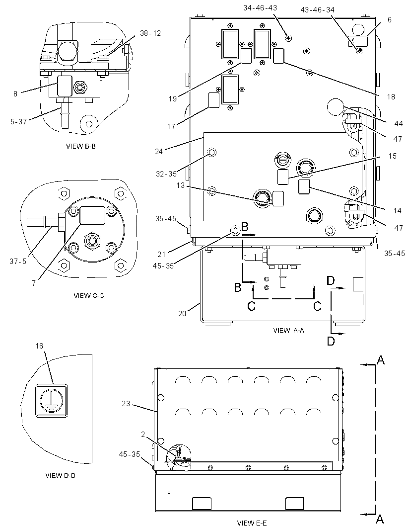 CABINET GP-CONTROL 3601777 CAT