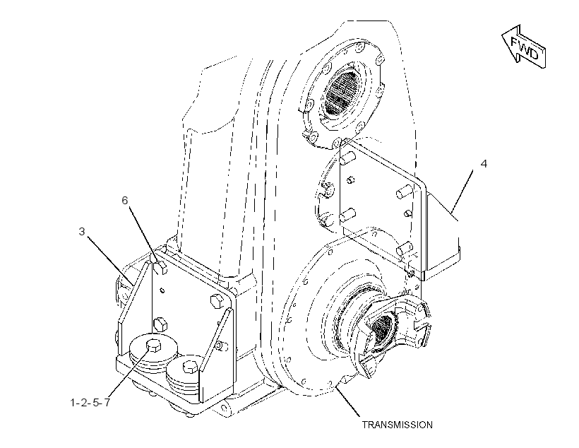 SUPPORT GP-TRANSMISSION 3511335 CAT