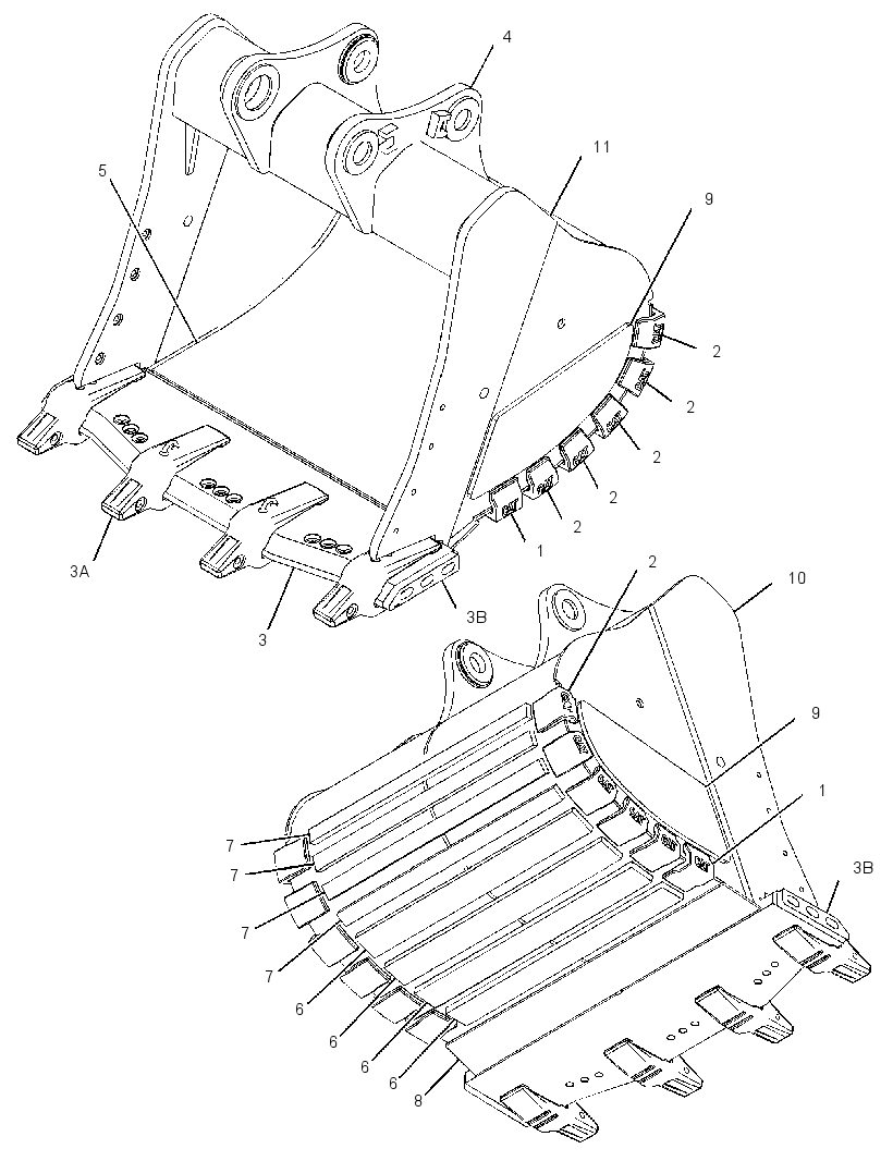 BUCKET AS-EXTREME SERV SPADE 3860184 CAT