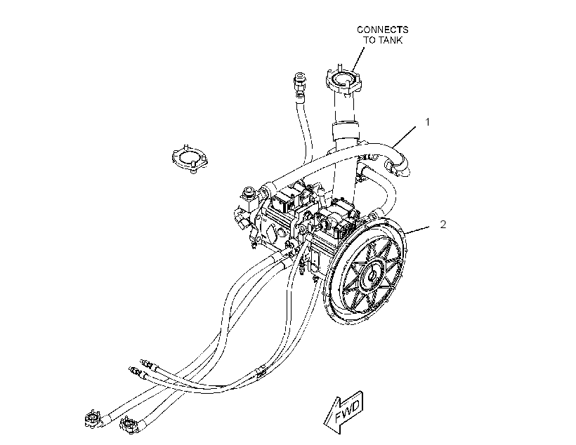 PUMP & LINES GP-HYD TANK FILL 3571617 CAT