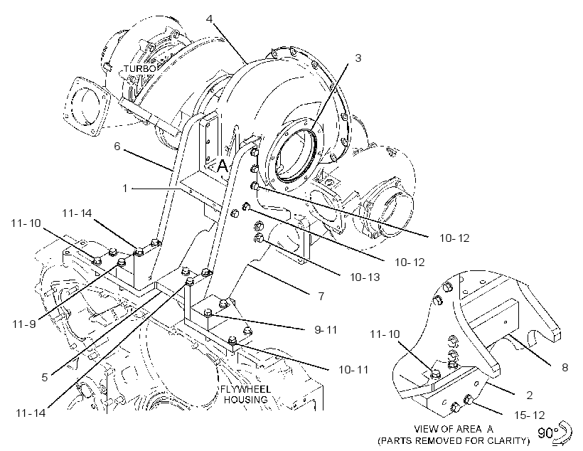SUPPORT GP-TURBOCHARGER 3867208 CAT