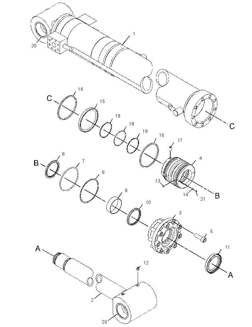 CYLINDER GP-THUMB 4170224 CAT