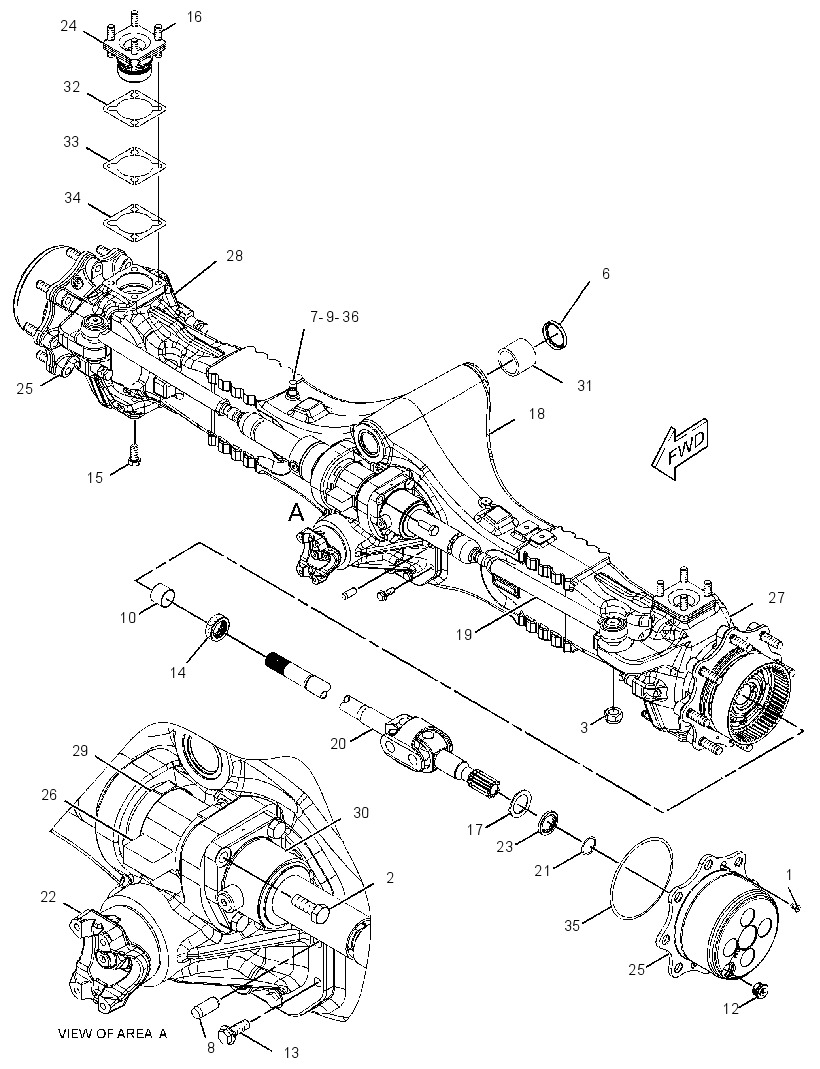 AXLE GP-DRIVE & STEERING 1687441 CAT