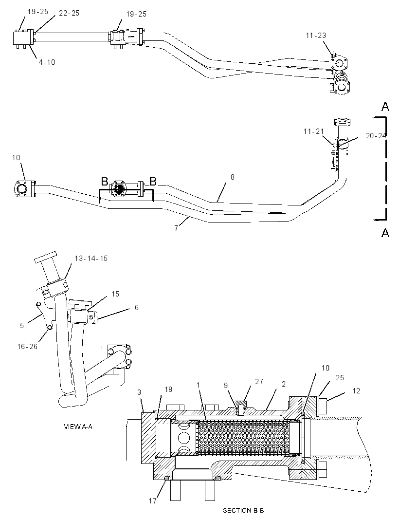 LINES GP-BRAKE OIL COOLER 3462490 CAT
