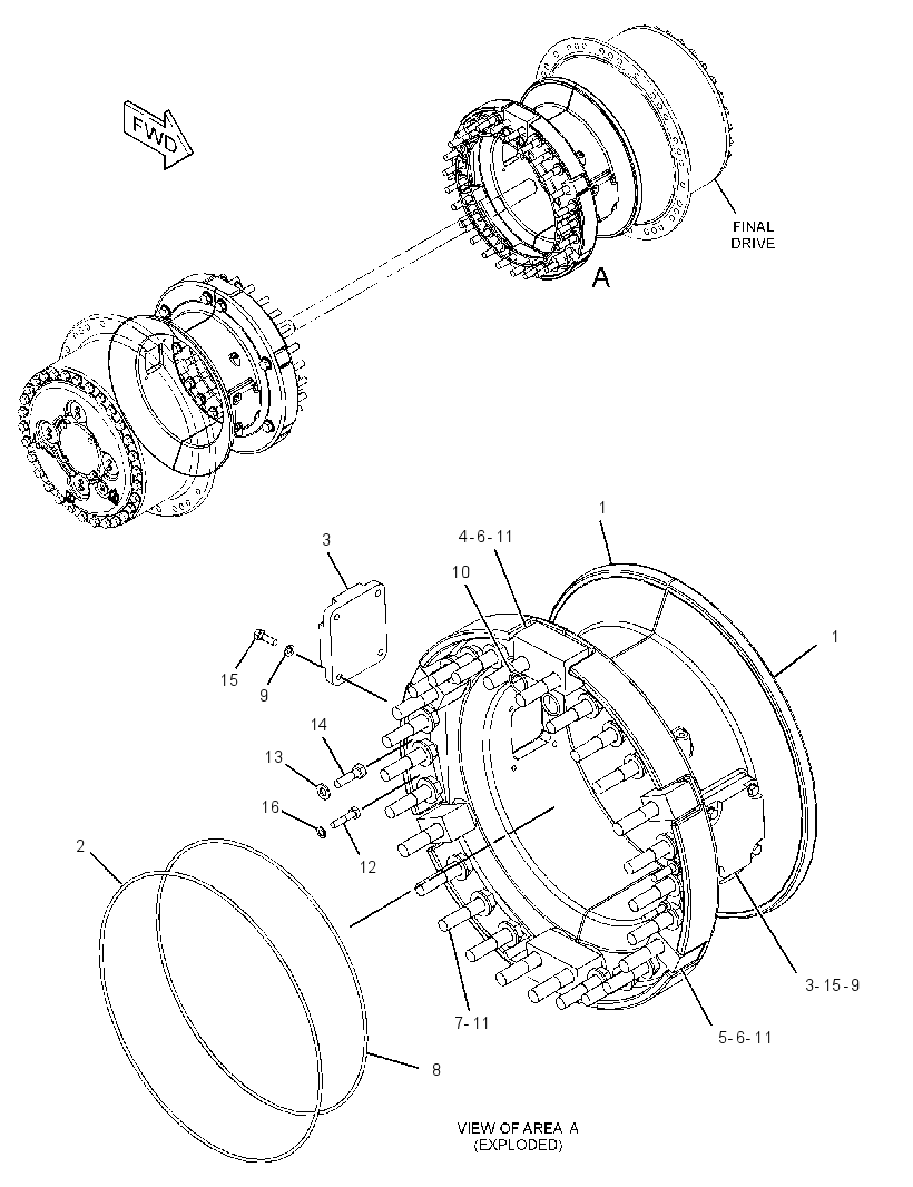 MOUNTING GP-FINAL DRIVE 3844611 CAT