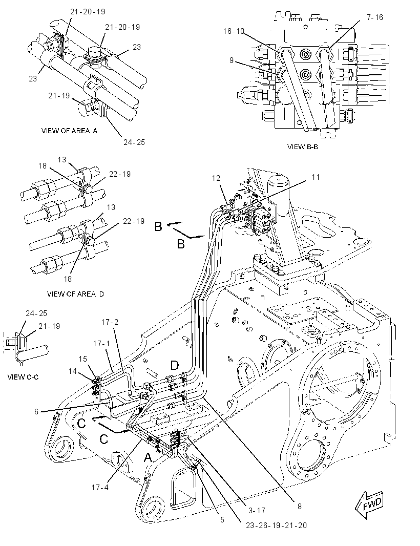 LINES GP-ANGLE & TILT 3104288 CAT