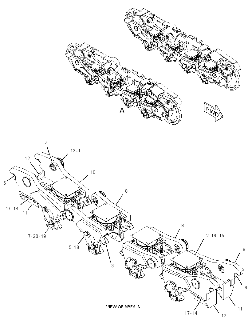 SUSPENSION GP-BOGIE 3854719 CAT