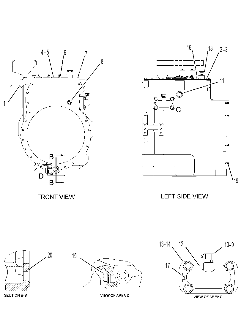 Корпус трансмиссии 9U8381 CAT