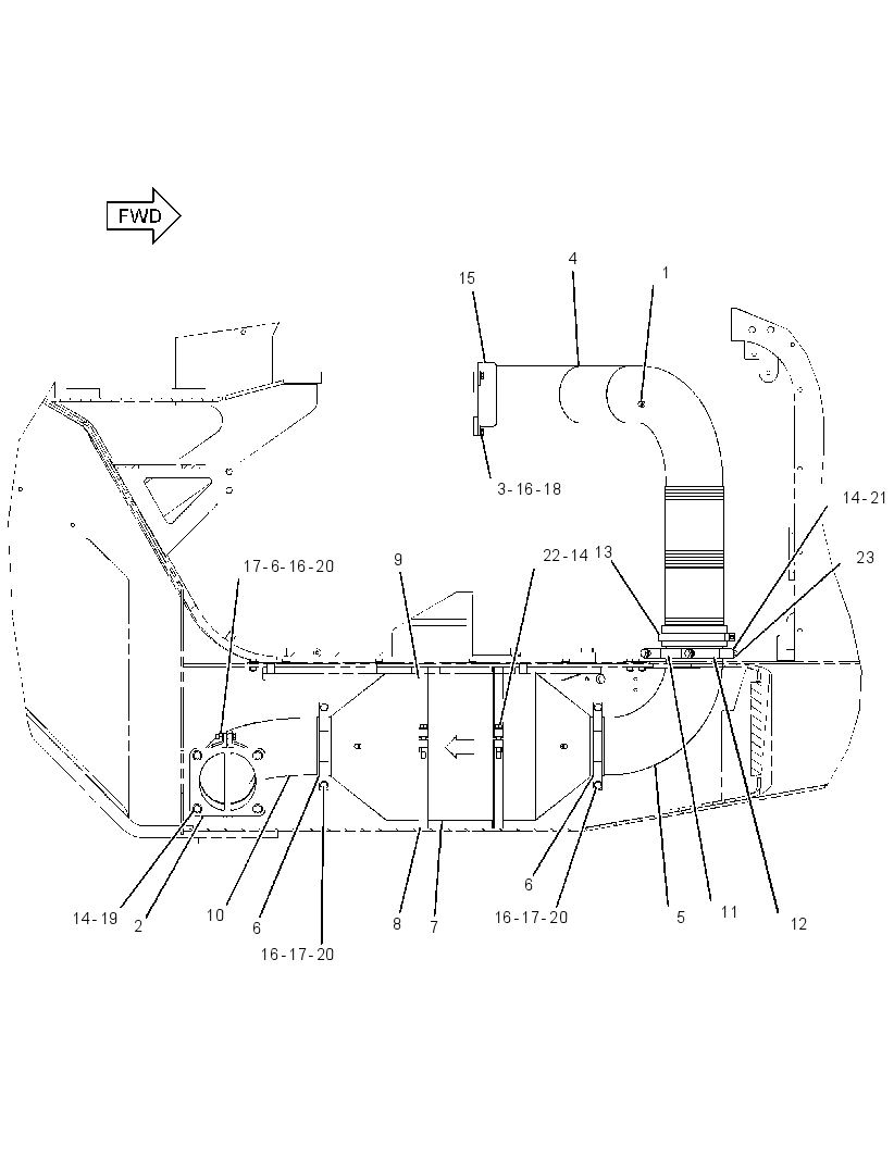 EXHAUST GP-PARTICULATE FILTER 2418283 CAT