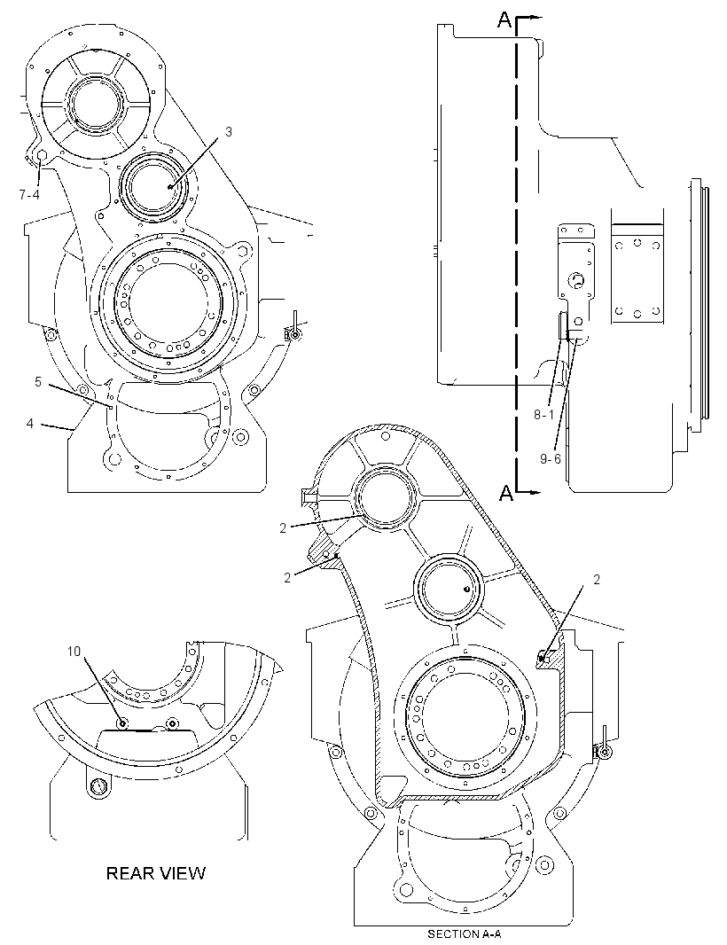 HOUSING GP-TORQUE CONVERTER 3121393 CAT