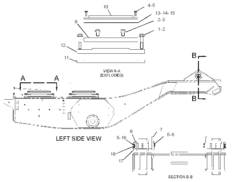 MOUNTING GP-TRUCK BODY 2518508 CAT