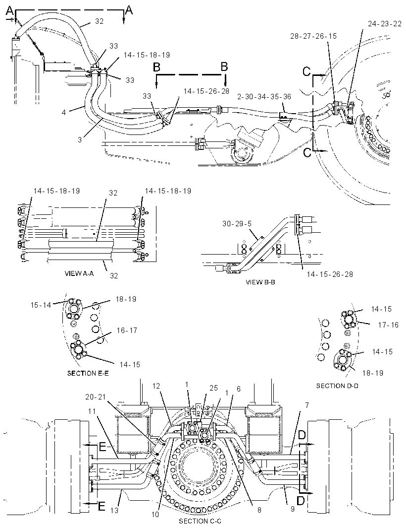 LINES GP-BRAKE OIL COOLER 2714179 CAT