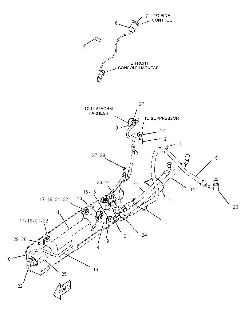 INSTALLATION GP-RIDE CONTROL 2588352 CAT