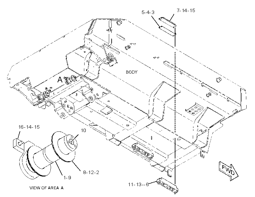 MOUNTING GP-BODY 2460804 CAT