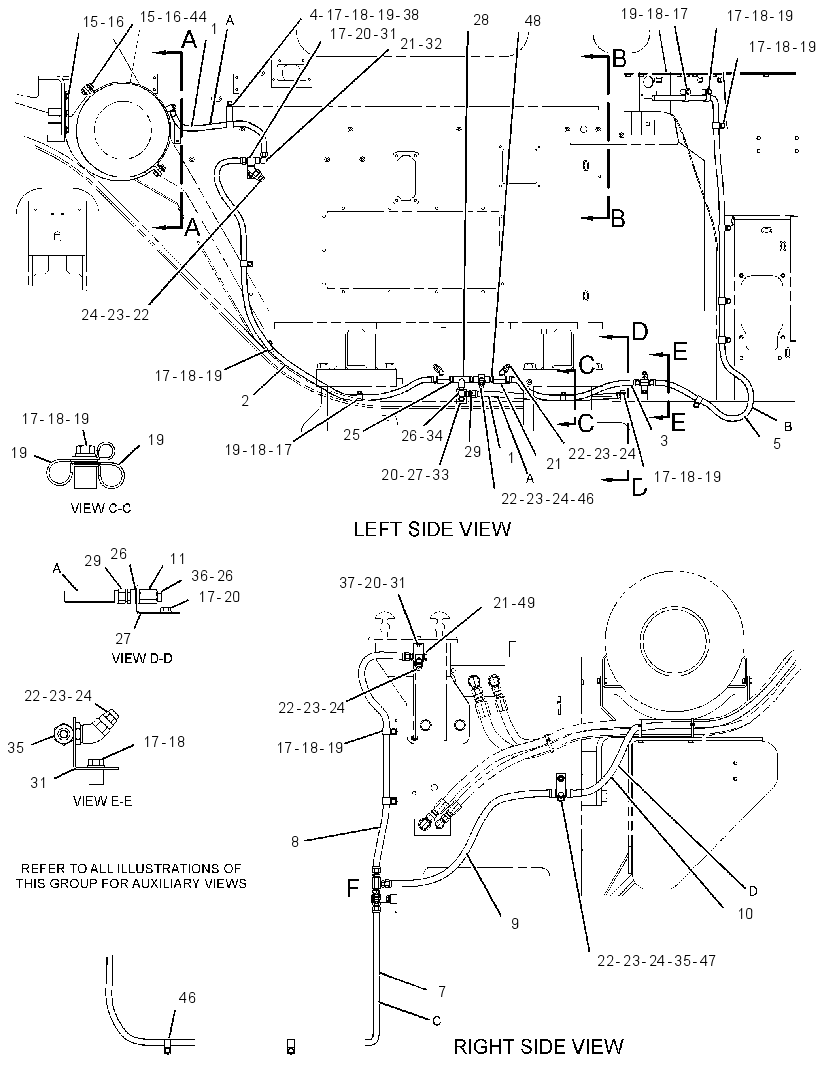 LINES GP-FIRE SUPPRESSION 2518504 CAT