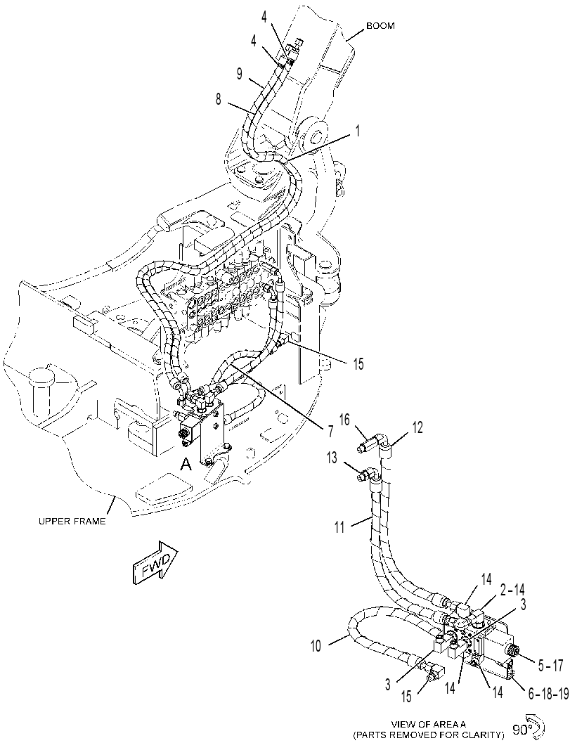 LINES GP-SWING CYLINDER 3794705 CAT