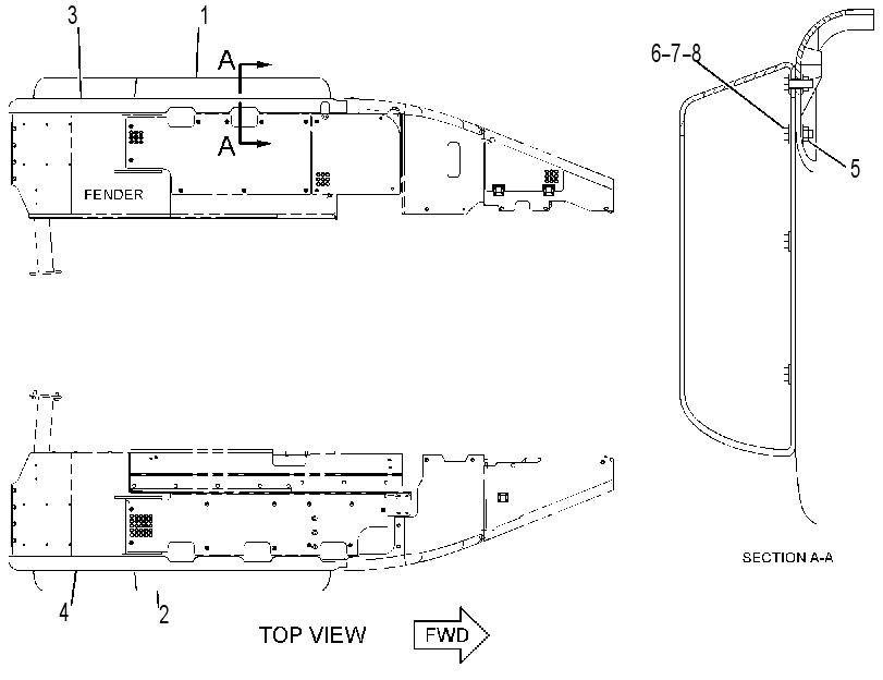 EXTENSION GP-FENDER 2498142 CAT