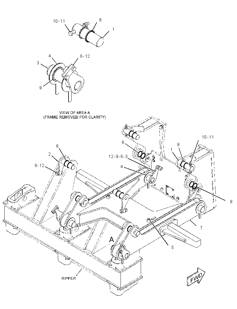 FRAME GP-RIPPER 3852717 CAT