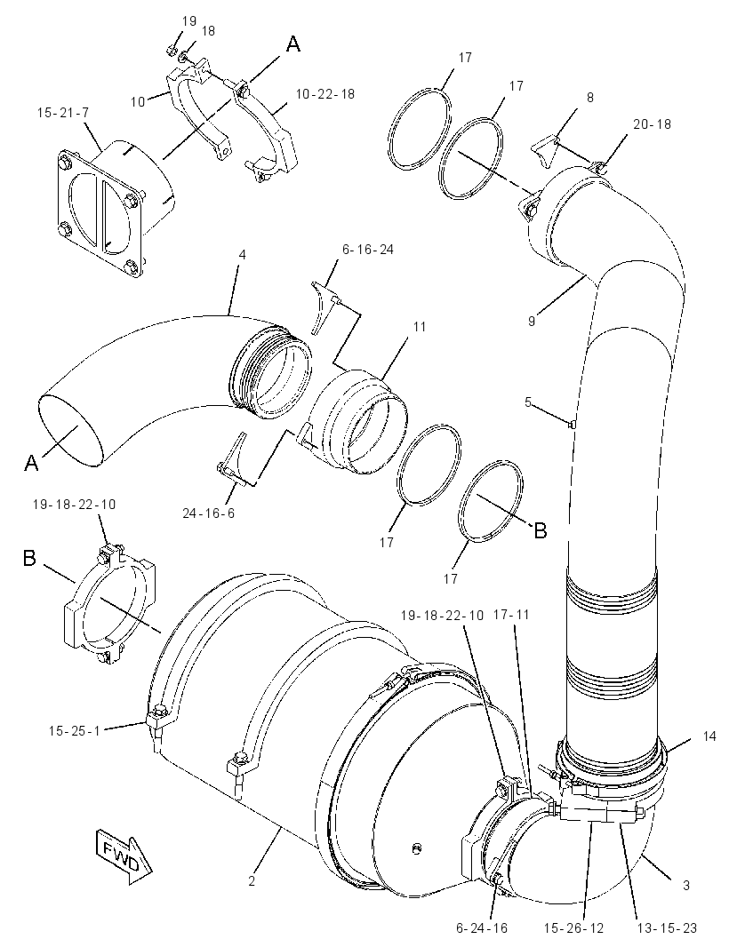 EXHAUST GP-PURIFIER 3354360 CAT