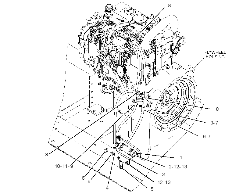 LINES GP-FUEL PUMP 3961891 CAT