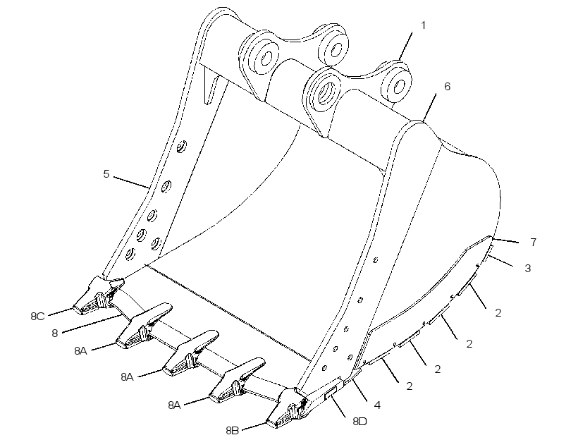 BUCKET AS-HEAVY DUTY SPADE 3719086 CAT