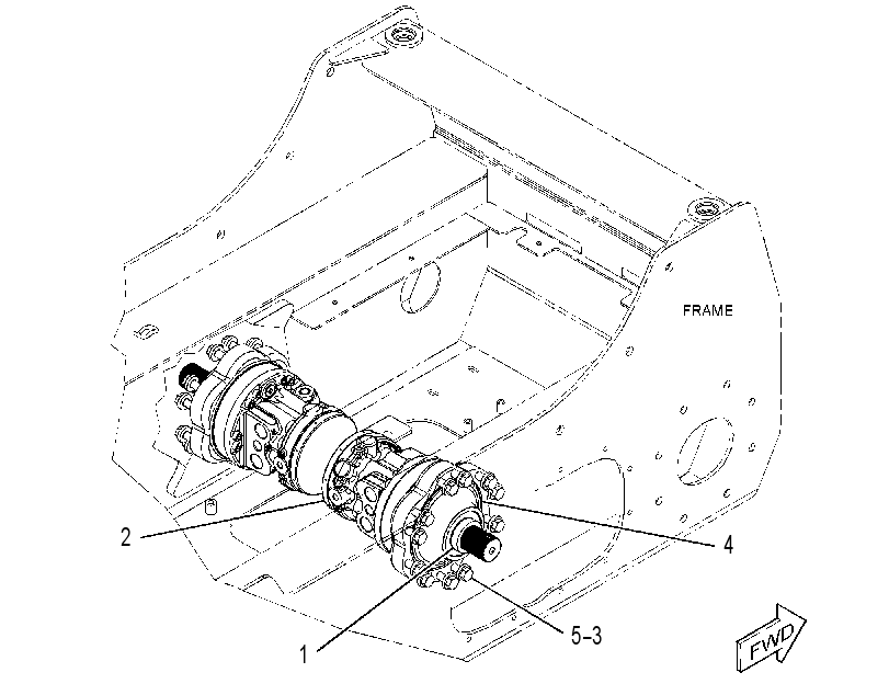 MOTOR & MTG GP-HYDROSTATIC 3860956 CAT